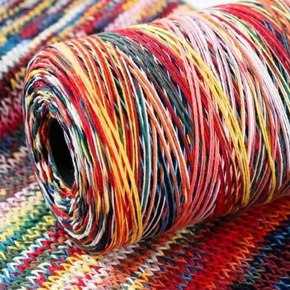 Multicolor Retro Style 100% Cotton Knitting Crochet Yarn
